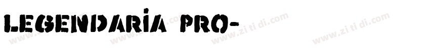 Legendaria Pro字体转换